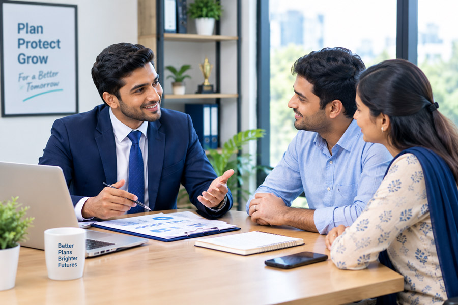 Life Planner meeting with a client